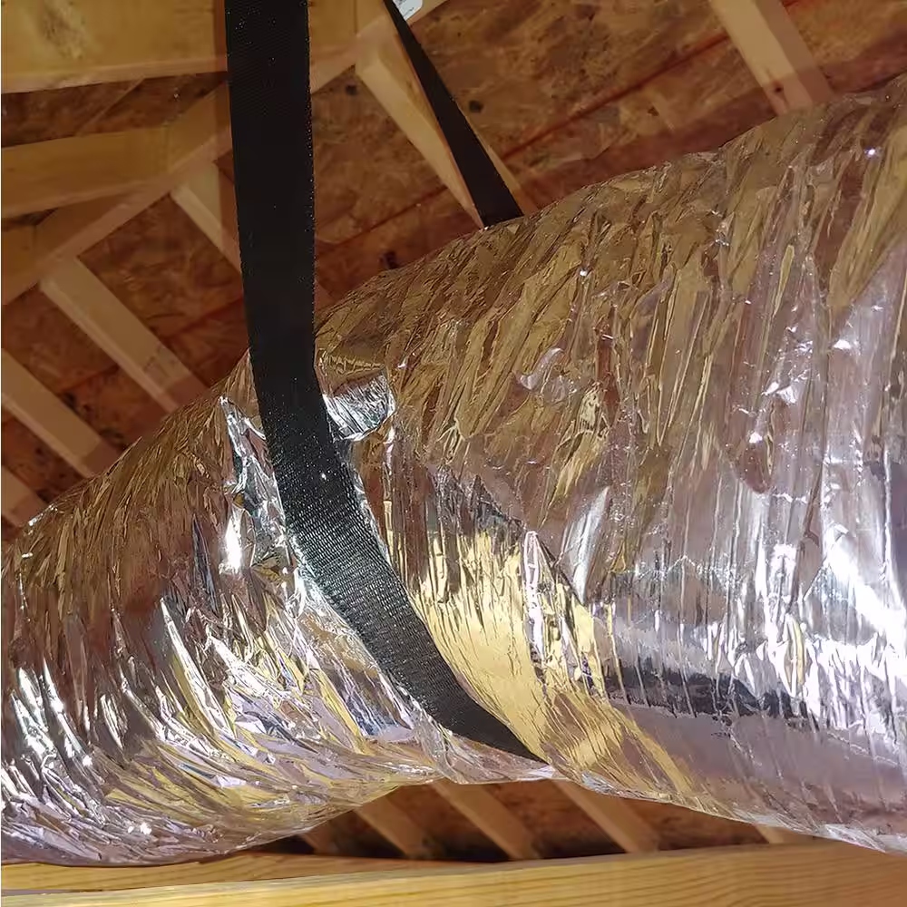 Master Flow 14 in. x 25 ft. Insulated Flexible Duct R6 Silver Jacket