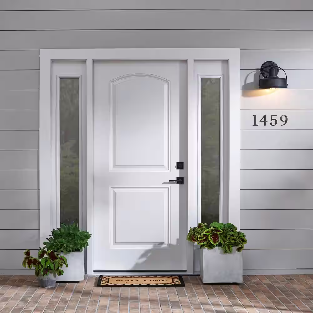 Everbilt 4 in. Aged Bronze Flush Mount House Number 0